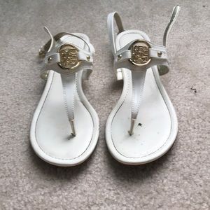 White sandals